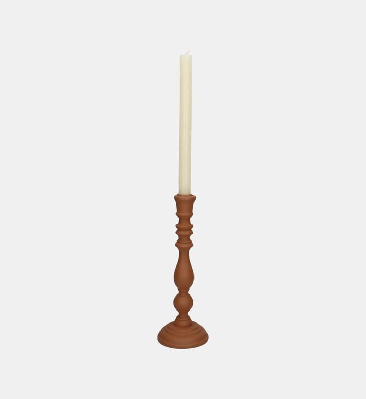 Wide Base Curved Wooden Candle Stick Wide Base Curved Wooden Candle Stick