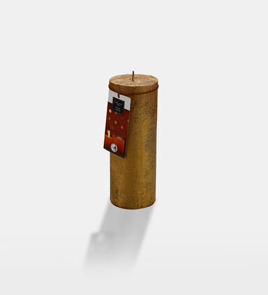 Round Gold Candle Decoration