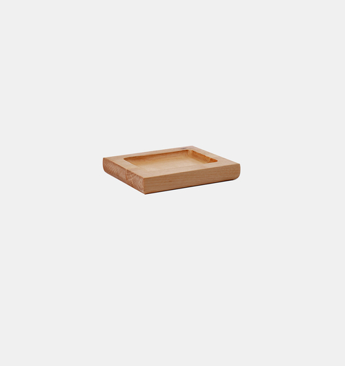 Rectanglular Maple Wood Soap Dish