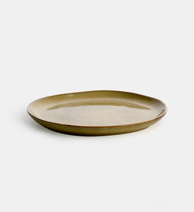 Home Deco and More Contrast Rim Round Plate, Packshot View