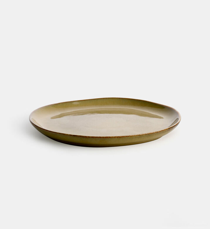 Home Deco and More Contrast Rim Round Plate, Packshot View