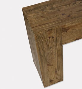 Home Deco and More Log Pine Wood Console, Packshot View