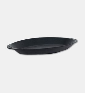 Risoli Cast Aluminum Oval Fish Pan, Black, Packshot View