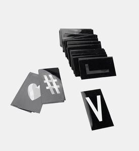 Opjet Light Alphabet Black, Packshot View