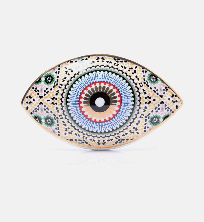 Home Deco and More Eye Arabesque Ceramic Wall Decoration, Packshot View