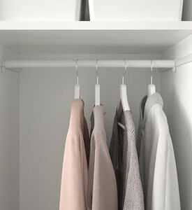 Headbourne Adj Metal Curtain Rail, White, 120-cm, Packshot View