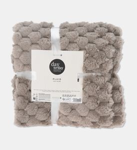 Home Deco and More Plaid Woven Blanket, Brown, Packshot View
