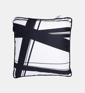 Baci Milano Optical Print Velvet Throw Pillow, Packshot View