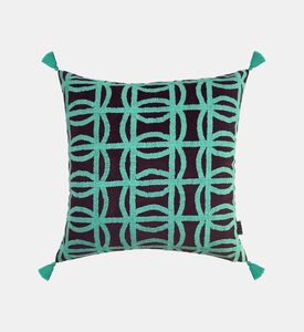 Home Deco and More Dimi Tassel Embroidered Cushion, Packshot View