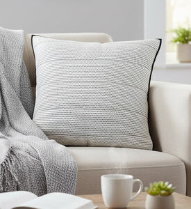 Home Deco and More Polyester Dot-print Cushion, Packshot View