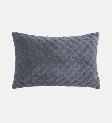Suave Anthracite Velvet Vacuumed And Filled Cushion