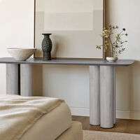 Spherical Acacia Wood Console