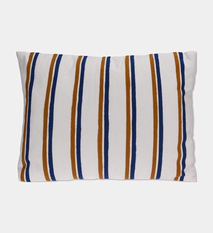 Home Deco and More Cushion Stripe White, Packshot View