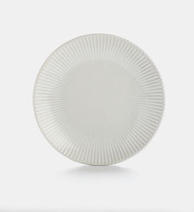 Gradient Ribbed-edge Round Plate