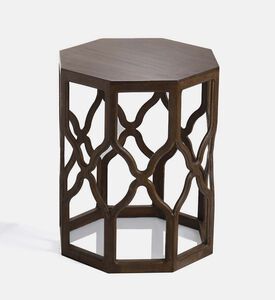 Home Deco and More Octa Mango Wood Side Table, Packshot View