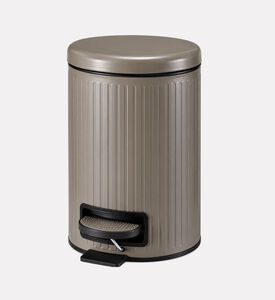 Home Deco and More Iron Foot Pedal Bin, Brown, Packshot View