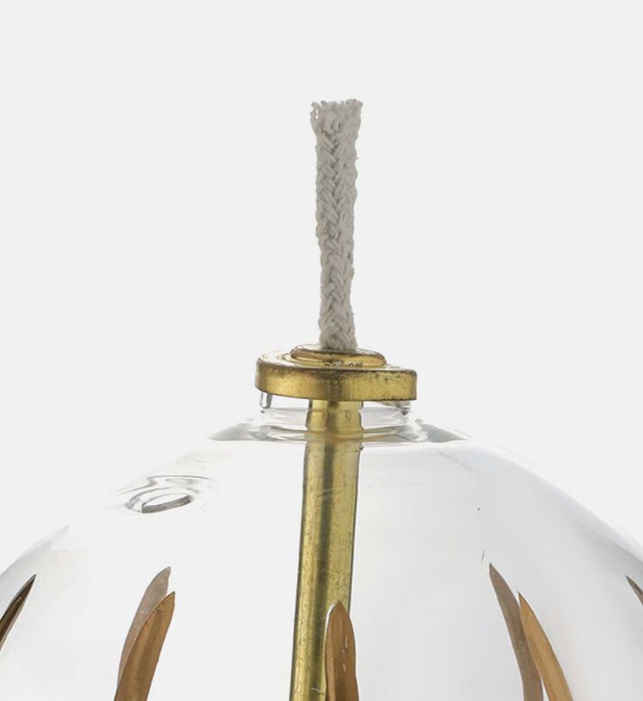 Jolipa Clear Glass Ball Oil Lamp, Packshot View