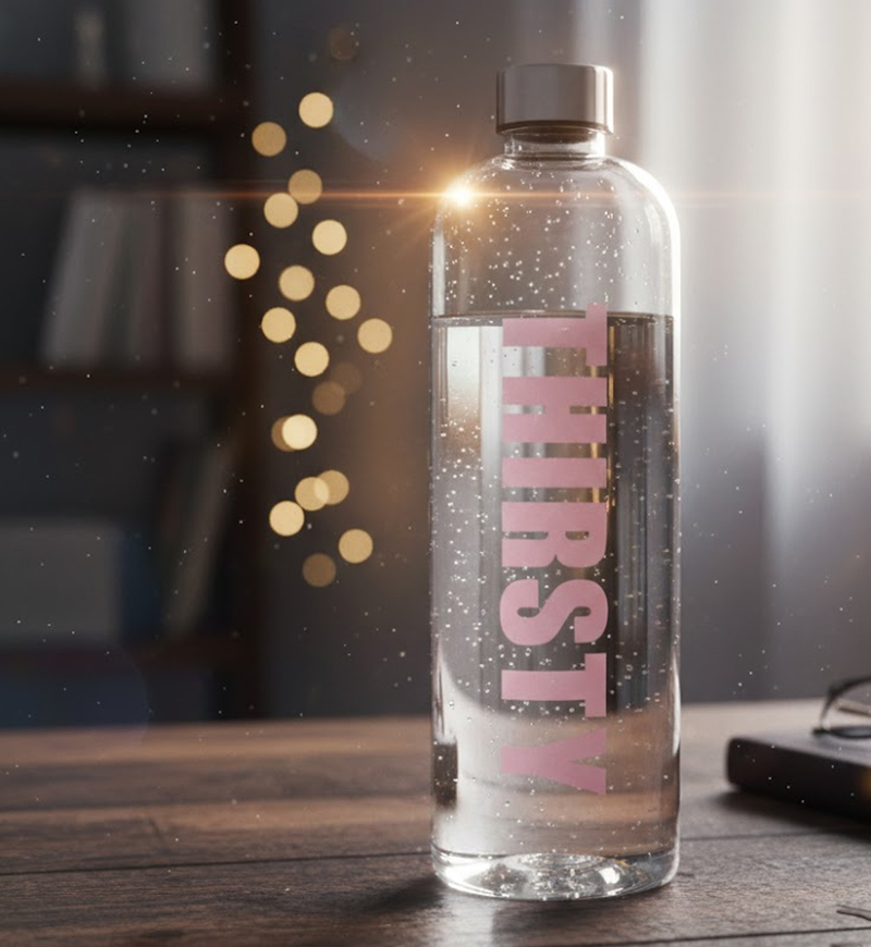 Thirsty Stainless Steel Lid Water Bottle