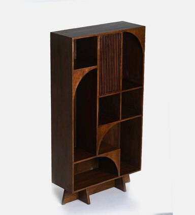 Pillar Mango Wood Books Rack