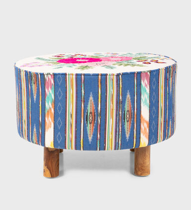 Daffodil Mango Wood Ottoman