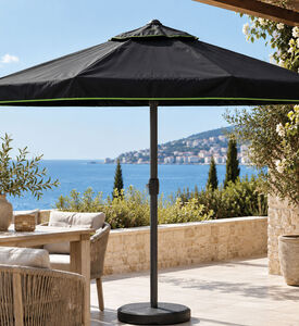 Pro Garden Fabric Middle Umbrella Cover, Black, 175x28x50-cm, Packshot View