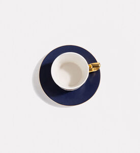 Home Deco and More Porcelain Good Vibes Coffee Cup & Saucer, Packshot View