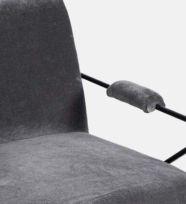 Oppy Iron Velvet Arm Chair
