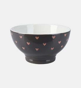 Stoneware Hearts Design Bowl