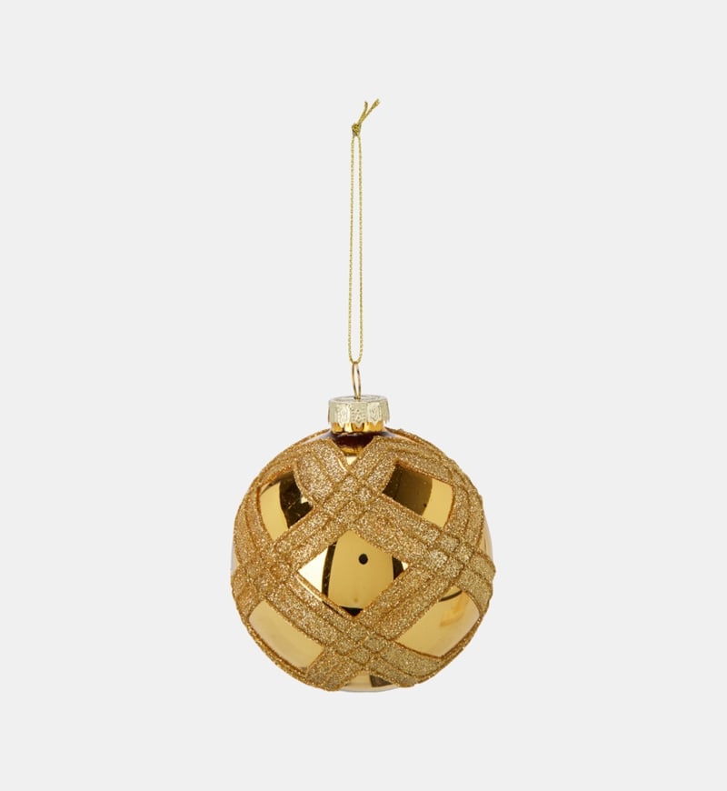 Checkered Mirror-effect Christmas Ball