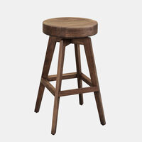 Ethanic Acacia Wood Bar Stool
