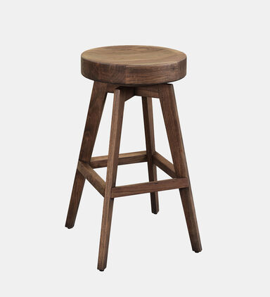 Ethanic Acacia Wood Bar Stool