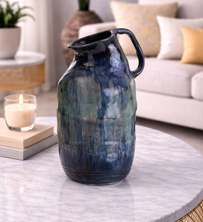 Kersten Ceramic Painted Handled Vase, Packshot View