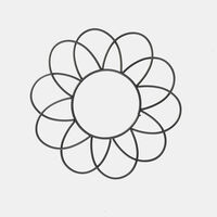 Embrace Iron Flower Curtain Holder