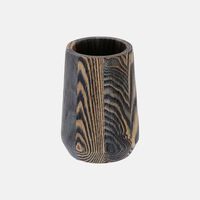 Wood Round Bathroom Tumbler