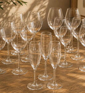 Excellent Houseware Wine And Champagne Glasses 18-piece Set, Transparent, 580-ml, Packshot View