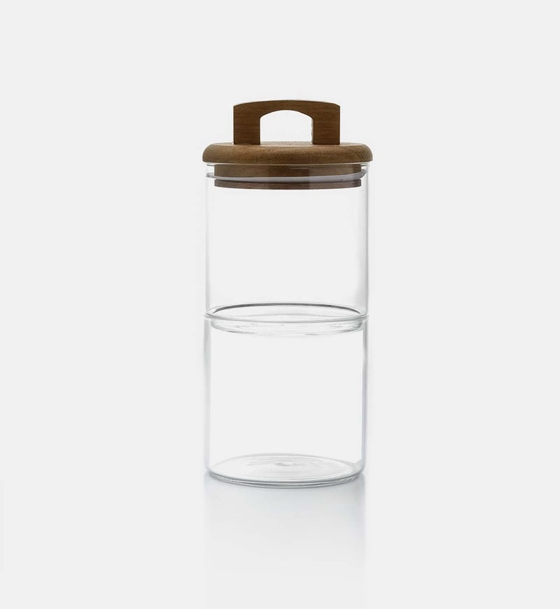 Storage Jar Storage Jar Set With Acacia Li