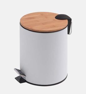 Kenta Bamboo Metal Pedal Bin