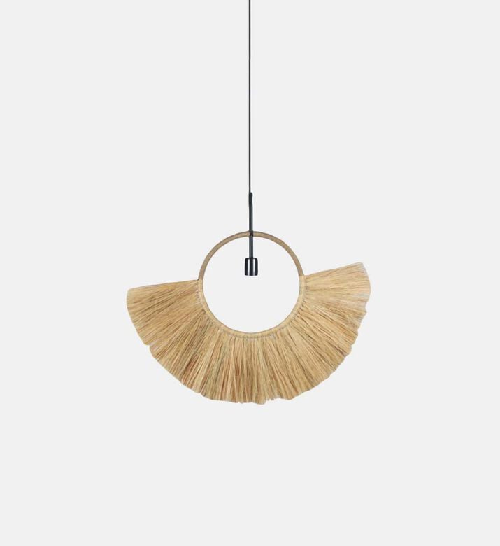 Home Deco and More Foonse Fan-shaped Lamp Pendant, Black, 5x72x67-cm, Packshot View