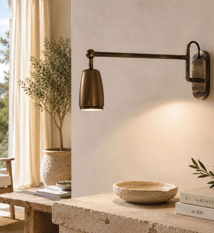 Home Deco and More Rustic Iron Wall Light Bulb Fixture, Silver, Packshot View