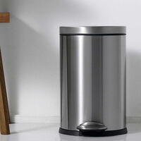 Luna Stainless Steel Pedal Bin 12 Litres