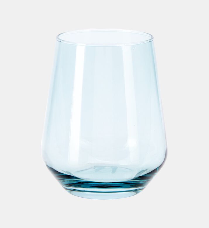 Home Deco and More Blue Translucent Drinking Glass, Packshot View
