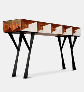Home Deco and More Pyramid Console Table, Packshot View