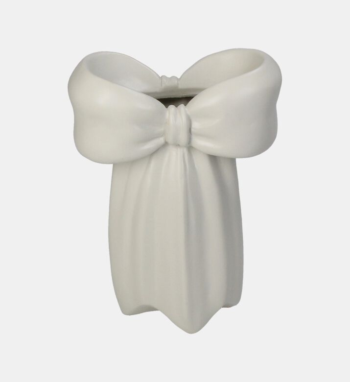 Bow Polyresin Candle Stick