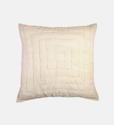 Linen Stitched Design Square Cushion