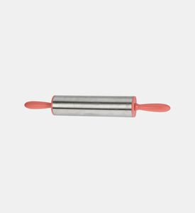 La Cucina Stainless Steel Rolling Pin, Orange, Packshot View