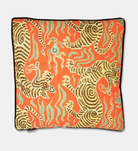 Home Deco and More Lynx Hand Bead Printed Cushion, Packshot View