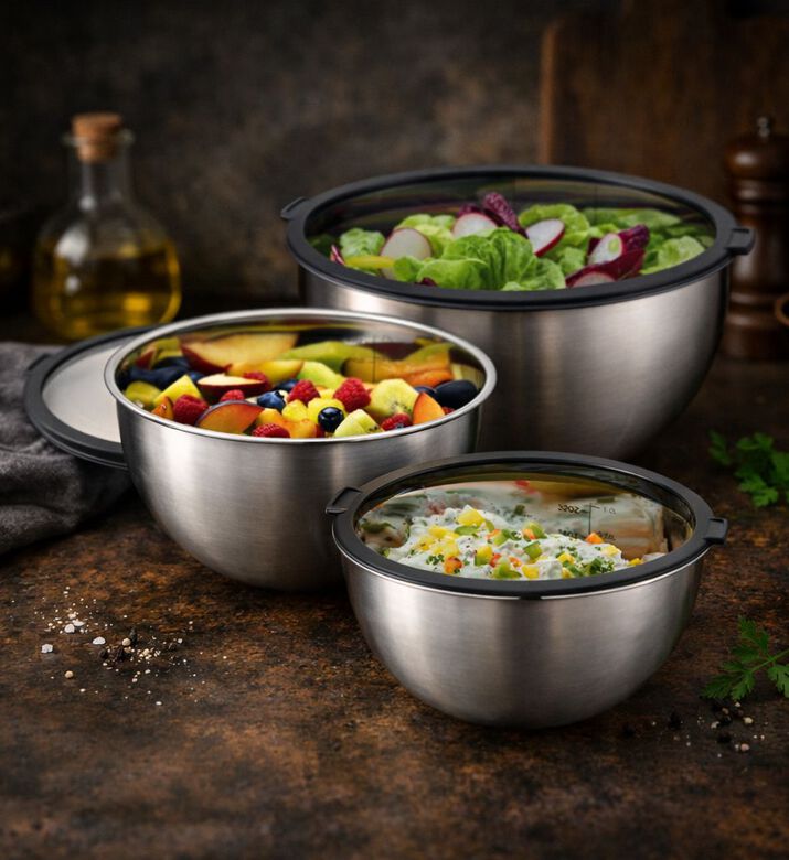 Gefu Mondi 3-piece Bowl Set, Packshot View