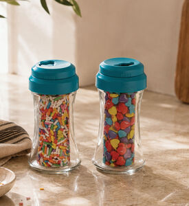 Trudeau Glass Sprinkle Shakers 2-piece Set, Packshot View