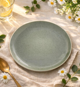 Home Deco and More Porcelain Washed Round Plate, Packshot View