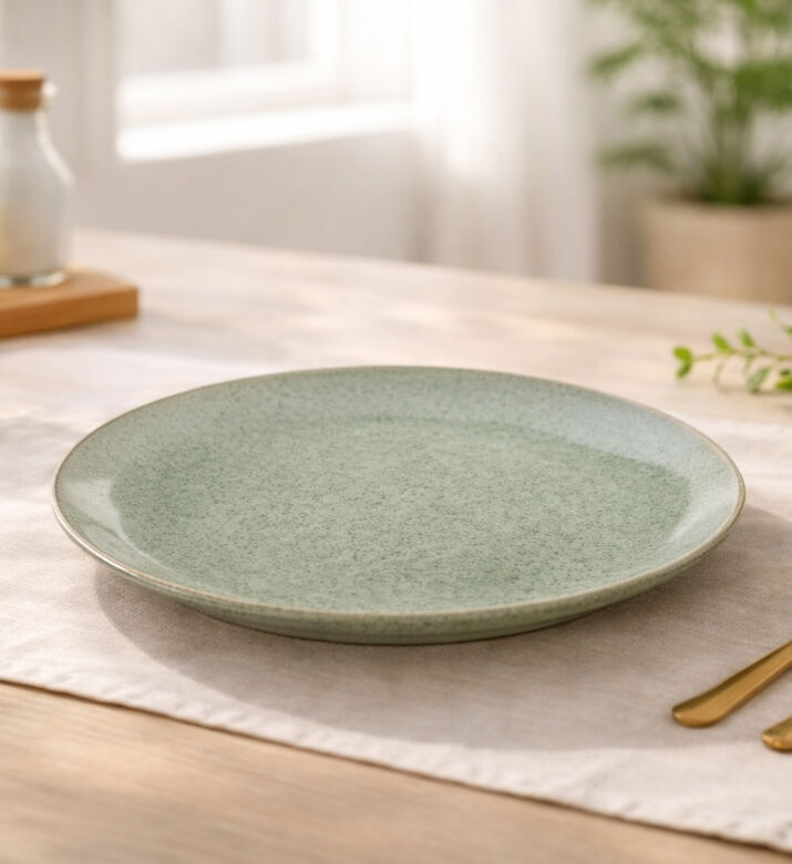 Home Deco and More Porcelain Washed Dinner Plate, Packshot View